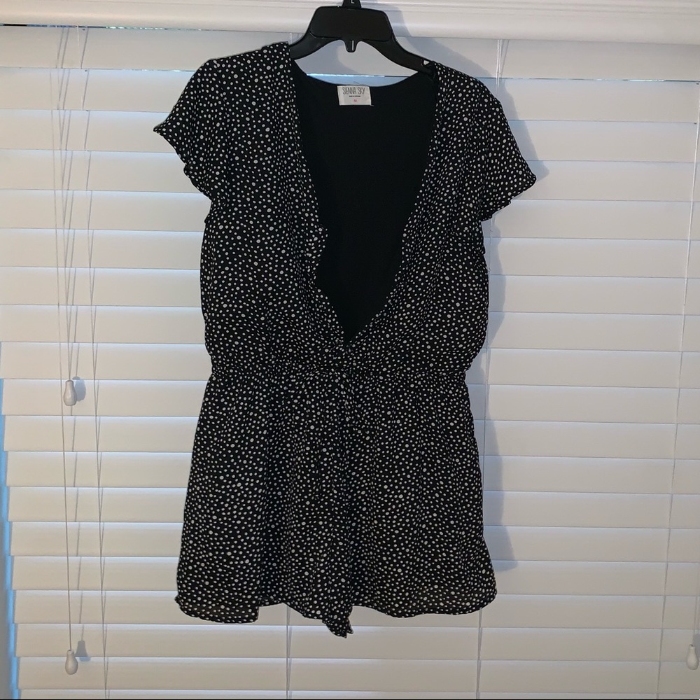 Black and White Romper
